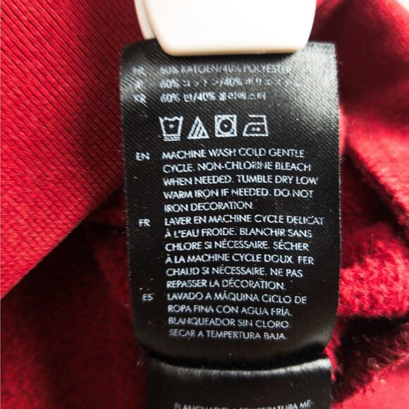 Brixton Crewneck Sweatshirt Men’s Large Red Relaxed Fit Logo Pullover Casual - Picture 6 of 11